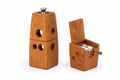 Pueblo Pepper mill and Salt Cellar Set, Oak