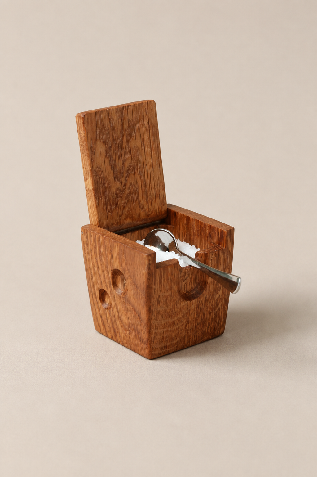 Pueblo Salt Cellar, White Oak